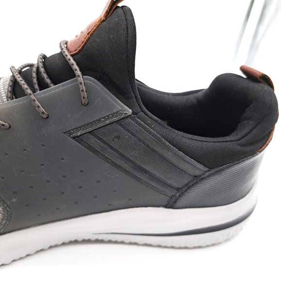 Skechers Mens Delson 3.0 - Cicada Knitted Bungee Lace Slip On - Size 13 - Picture 9 of 14